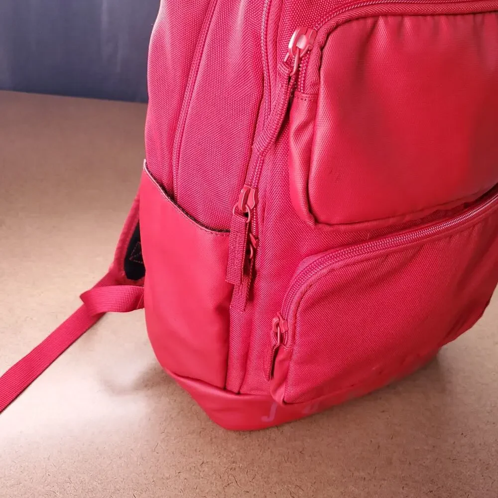 Air Jordan Jumpman Backpack Book Bag Red Large School Athletic Travel Gym